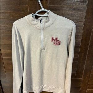 League Men's MSU Zip-Up Sweater